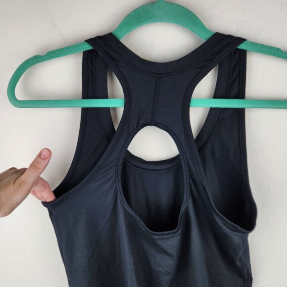 Athleta Simone Biles "Because I Can" Nitro Racerback Tank Top Black sz S - Picture 4 of 9